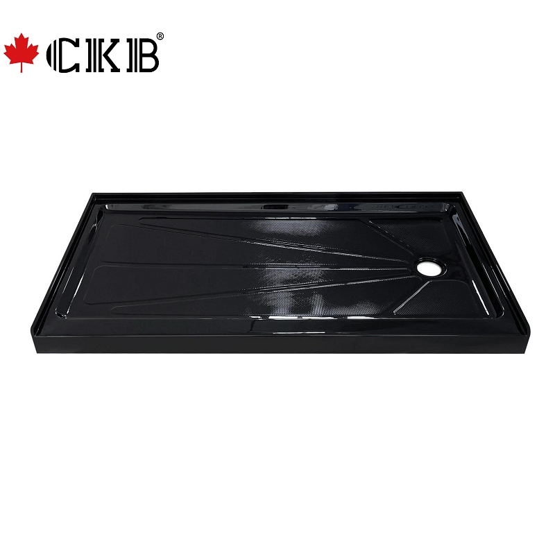 60"X32" Walk in Anti Slip Acrylic Rectangle Shower Trays with Quick Drain