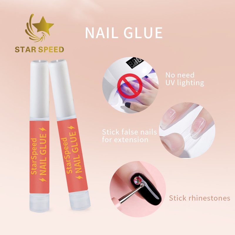 Star Speed Manufacturer 2g Clear Color Bulk Nail Glue Private Label Strong Nail Glue for Tips