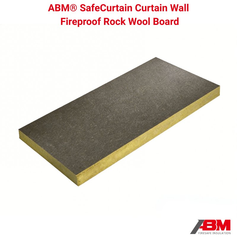 ABM® SafeCurtain Curtain Wall System Fireproof Insulation Low Density Rock Wool Board