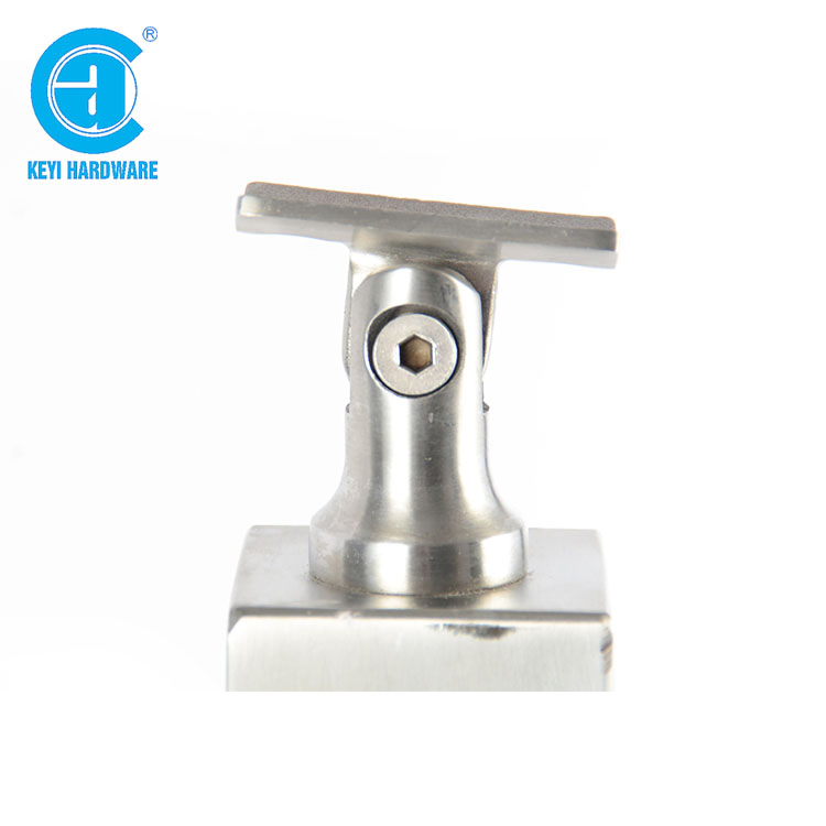 Keyi Metal Square Stainless Steel Balustrade Post for Glass Balustrade System