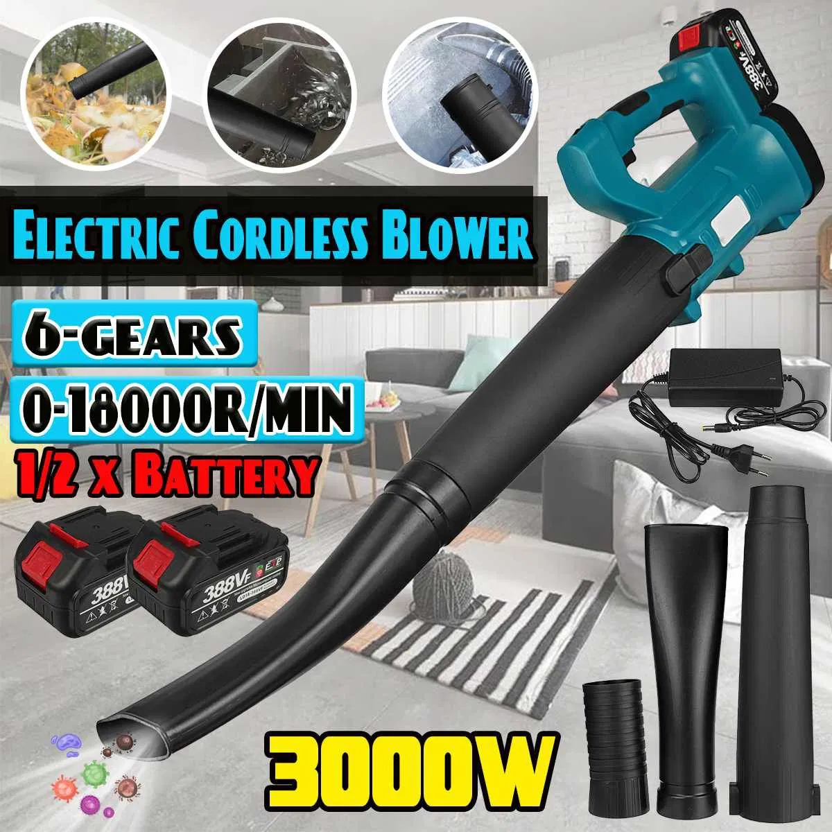 Hypermax 20V Cordless High Power Leaf Blower