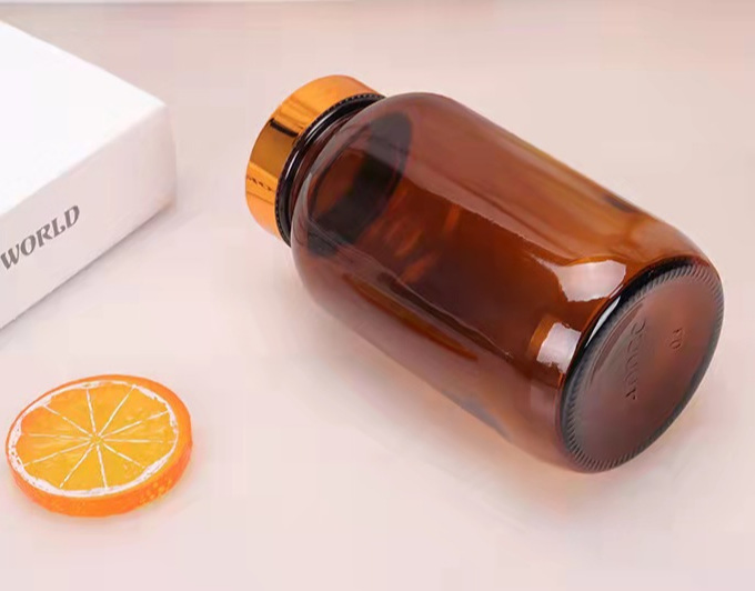 Capsule Container Supplements 60ml 100ml 150ml Glass Amber Bottle Medical Pill Bottles