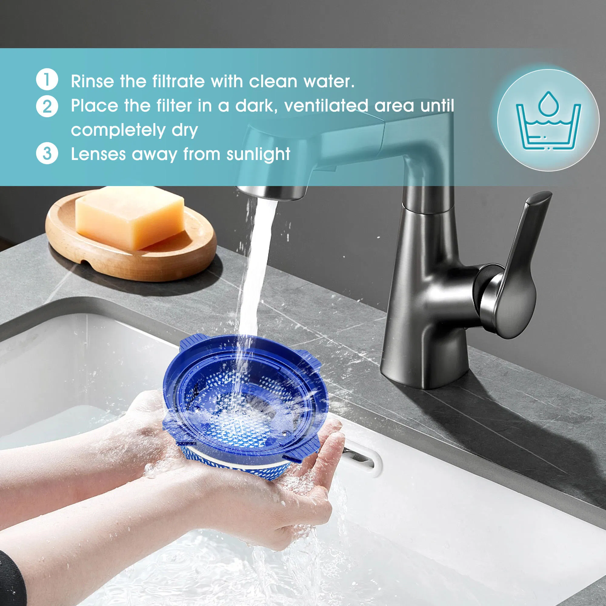 Washable Micro Assy Filter A1 for Sam Sung Bespoke Jet Cordless Stick Vacuum Cleaner