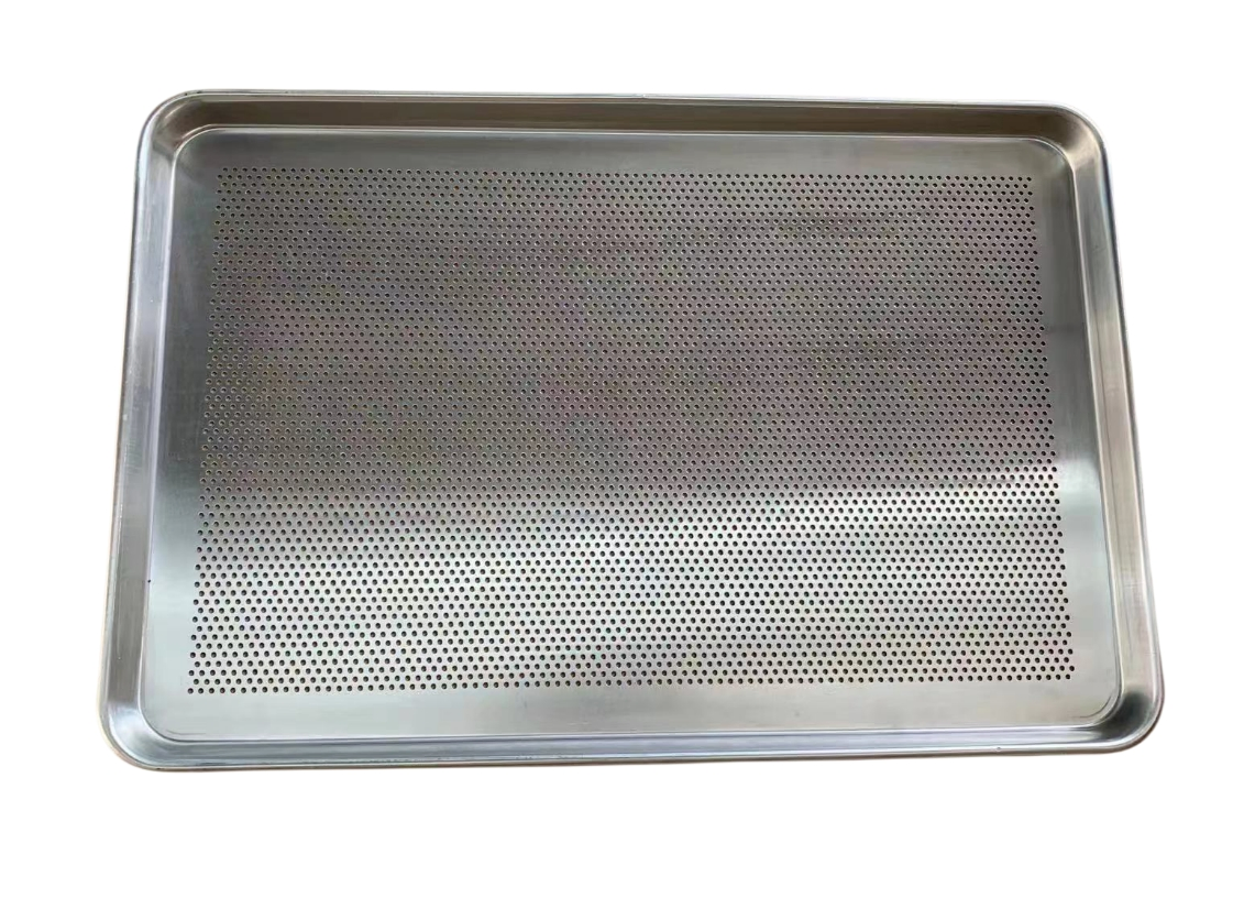 Wholesale Customized 60*40cm Aluminum Baking Sheet Pan Cookie Sheet Perforated Flat Bakery Tray