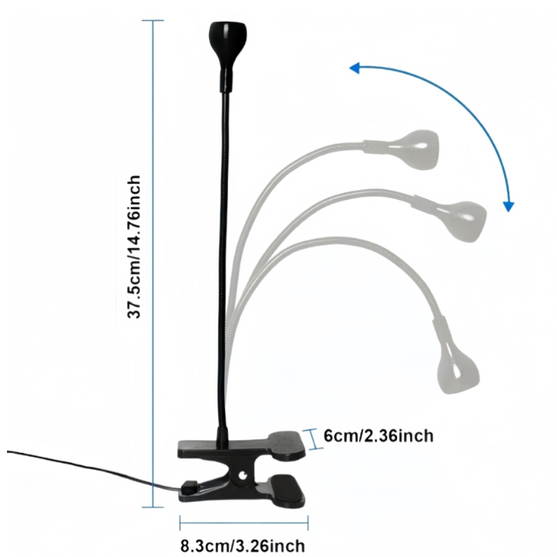 Portable UV Nail Lamp with Foot Switch and Side Clip