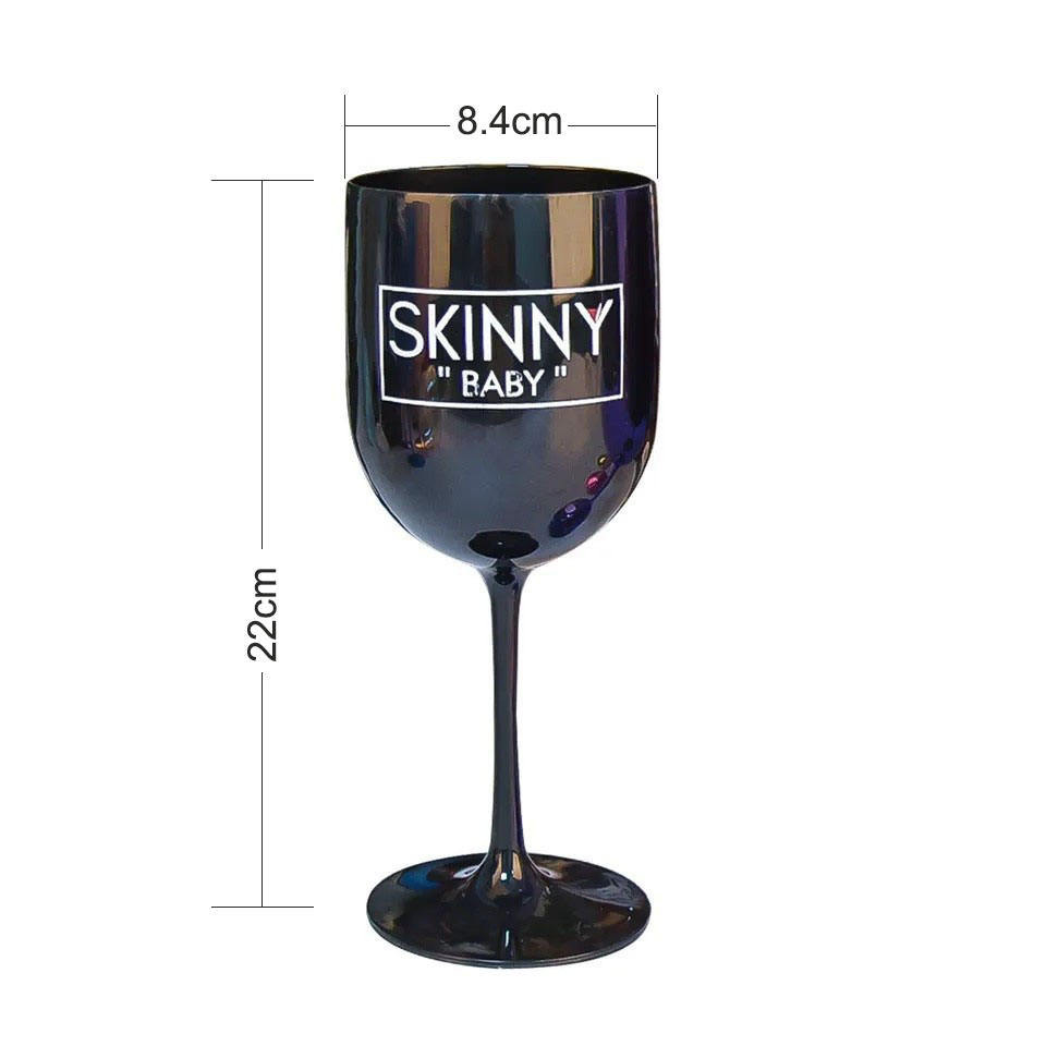 480ml 16oz BPA Free Reusable Customized Colored Plastic Wedding Red Wine Glass Food Grade Dishwasher Safe Unbreakable Wine Cup