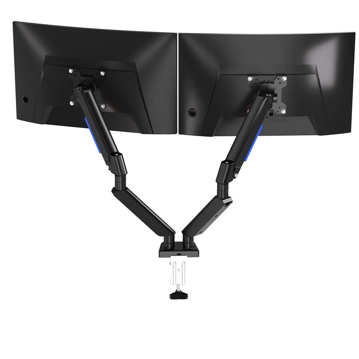 Газопружинный кронштейн для двух мониторов