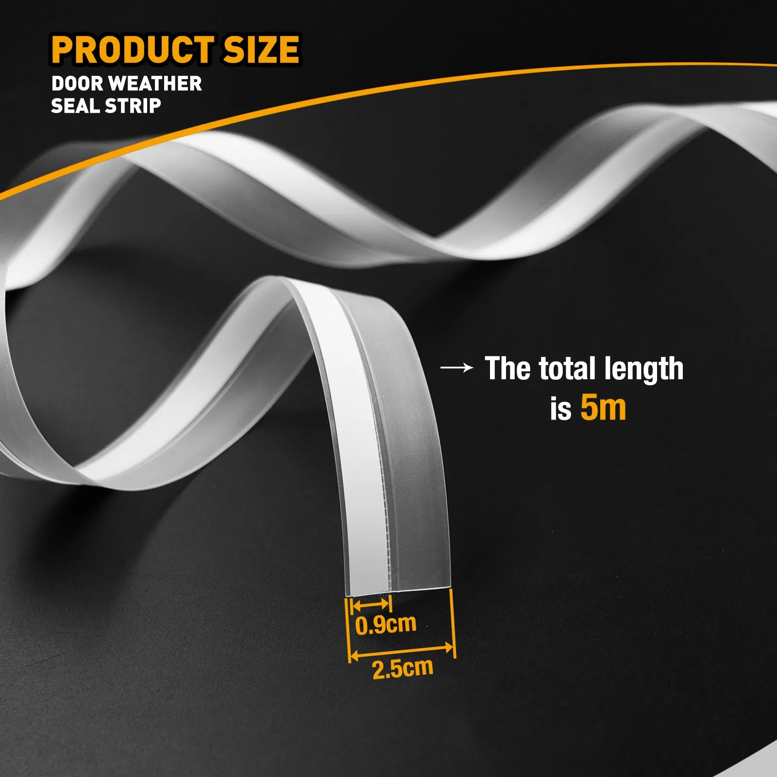 Bigteeth Door Window Weather Seal Strip Bth10004 2.5cm X 5m.