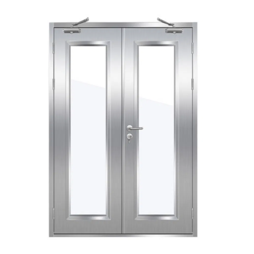 Premium Stylish Glass Fire Door - Grade a/B/C Fireproof Stainless Steel Model