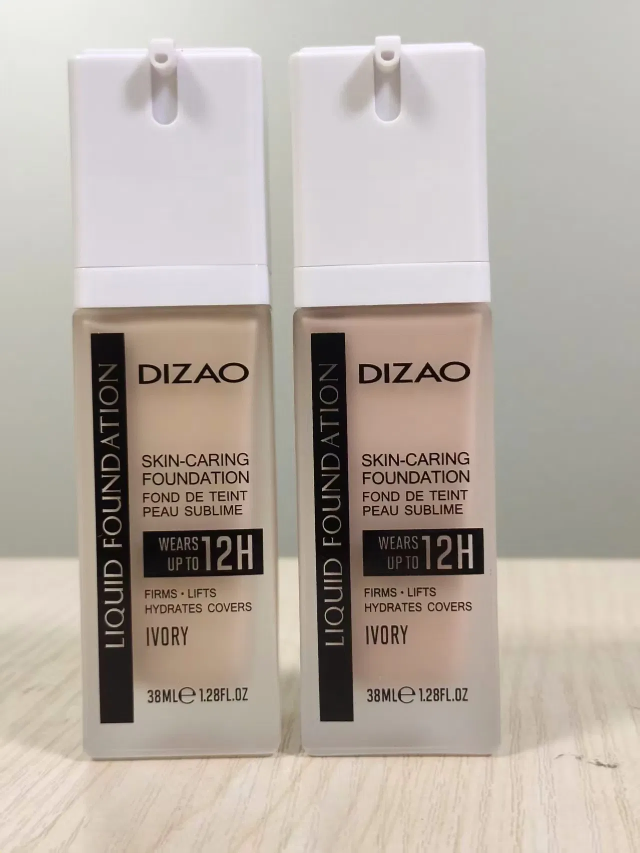 Dizao Natural Cosmetic Skin-Caring Foundation Fond De Teint Peau Sublime Wears up to 12 H Firms Lifts Hydrates Covers