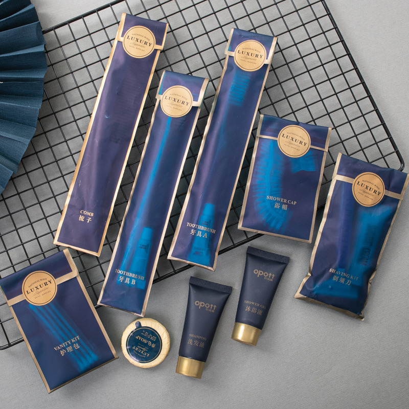 Wholesale Hotel Bath Amenities Luxury Airline Amenity Kit Travel Set