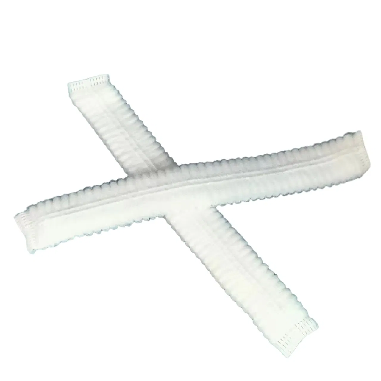 Disposable White Non-Woven Strip Cap Thickened Version
