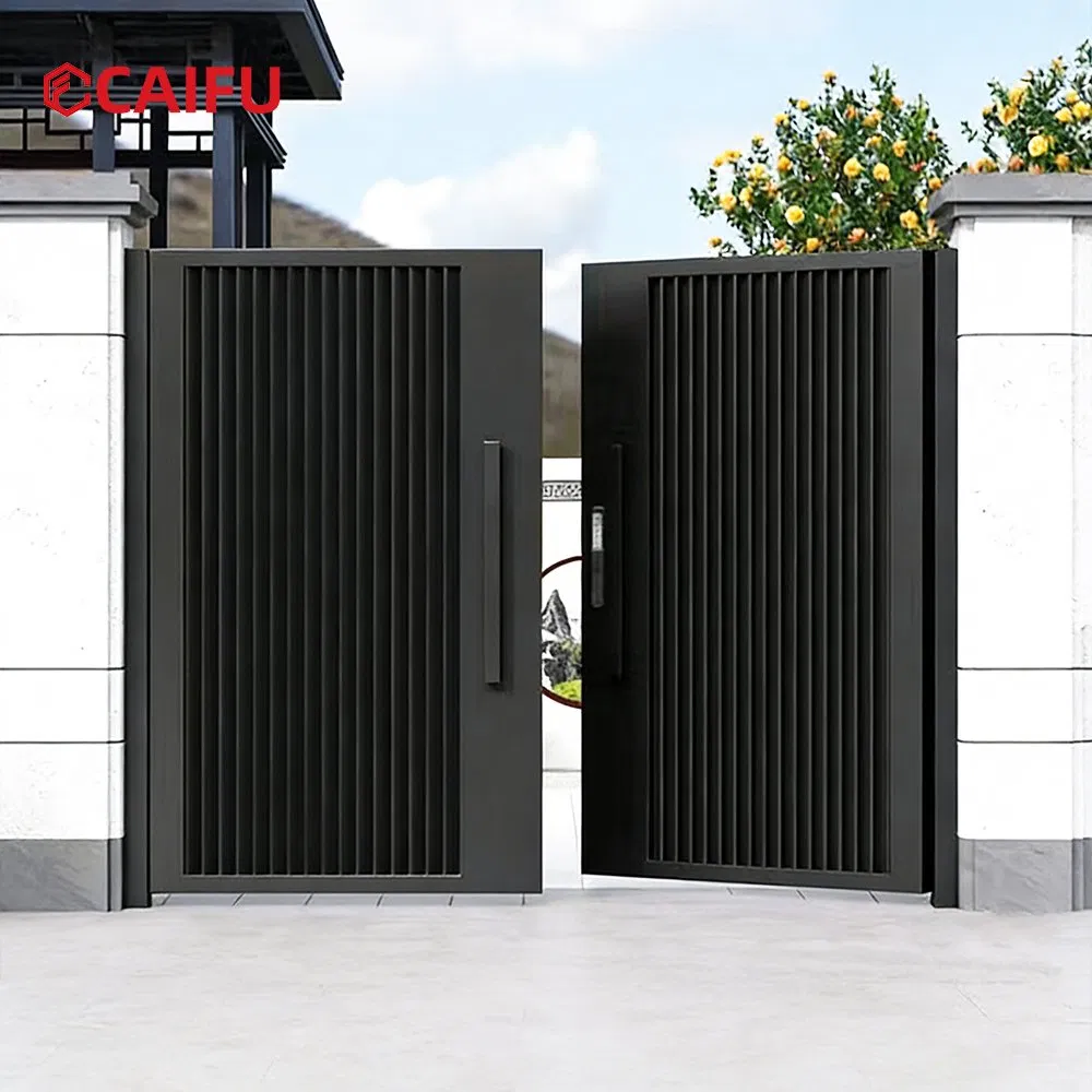 Modern Metal Swing Gate Aluminium Door for Outdoor House Exterior Entrance