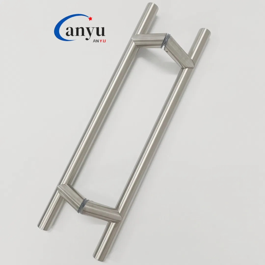 Stylish 45 Degree Offset Furniture Hardware for Modern Spaces Glass Door Handle