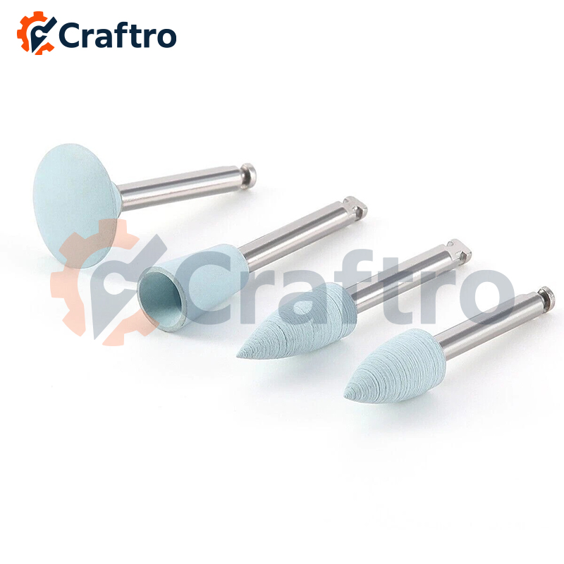Silicone Rubber Nail Polishing Bits for Nail Drill Micromotor, Nail Art Surface Finishing Head
