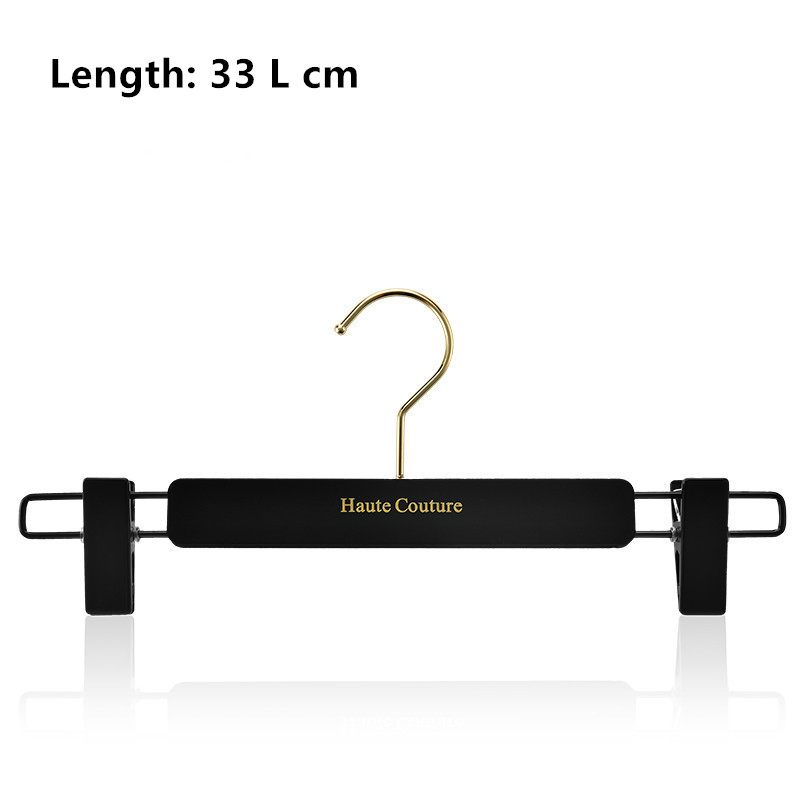Premium Flocking Plastic Suit Hanger with Pants Bar