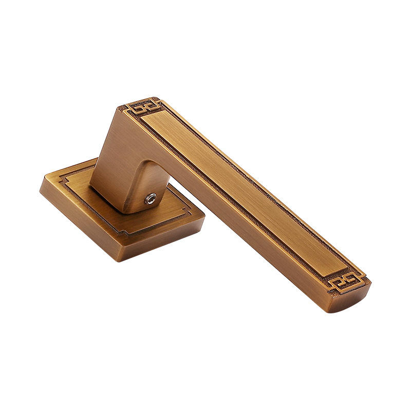 Gold/Sliver Painting Furniture Door Hardware Lock Aluminium Alloy Passage Door Handle Accessories
