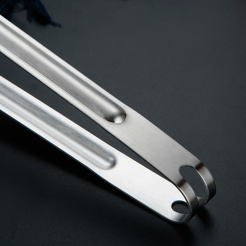 Stainless Grill and Food Clip Clippers Tongs BBQ Kitchen Cooking Utensil Bl15855