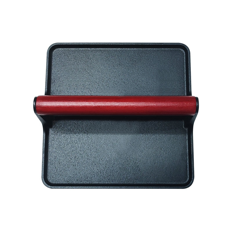 Kitchen Gadget 2024 New Arrivals BBQ Iron Meat Press Bacon Press Burger Press with Wooden Handle