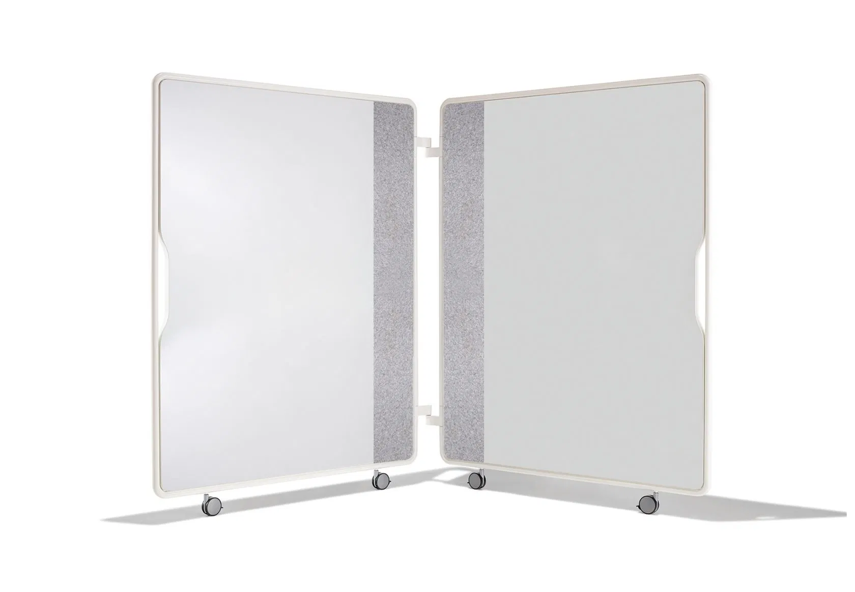 Soundproof Pet Acoustic Panels Movable Acoustic Partition Write Notice Board Acoustic Floorstanding White Board