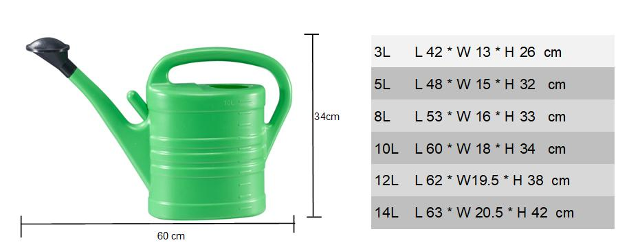 Plastic Garden Watering Can Flower Pot