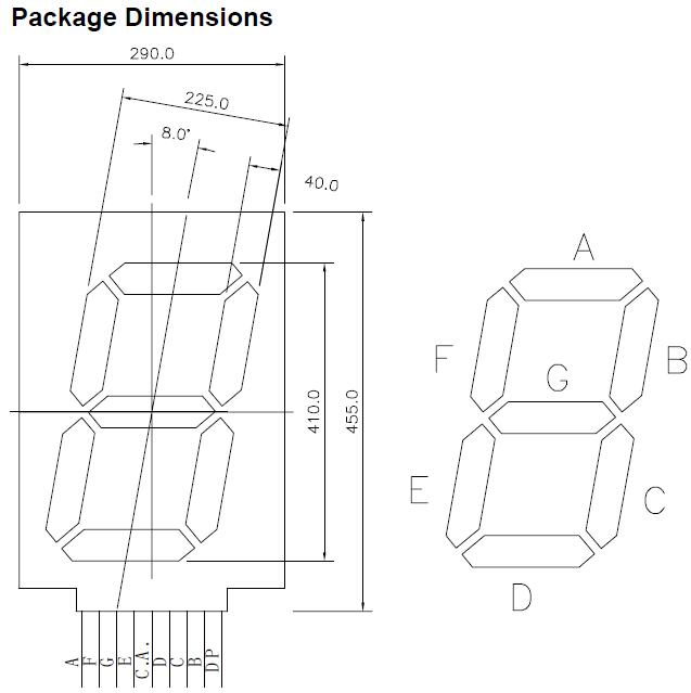 16 Inch Assembly 7 Segment LED Display with Dp with RoHS From Expert Manufacturer