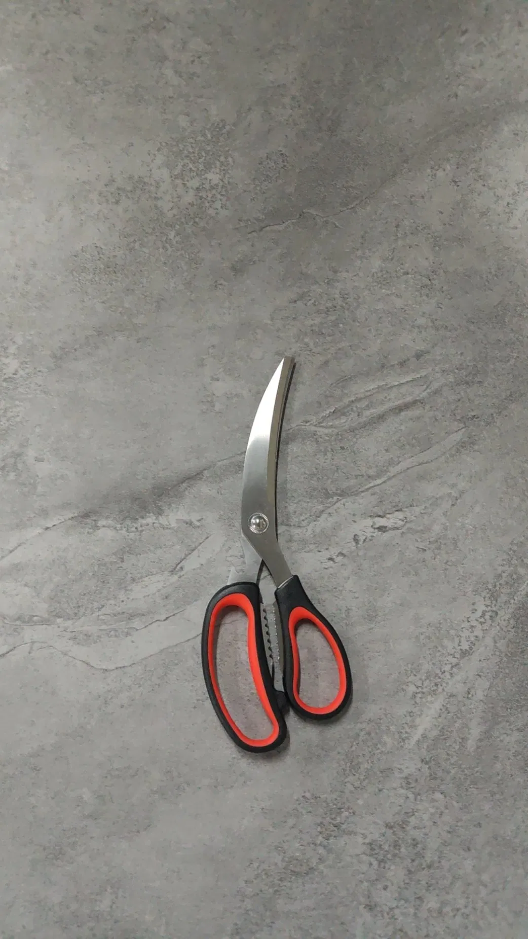 304 Stainless Steel Scissors Black&Red Korean Bulgogi Meat Sea Food Serving Large Scissors