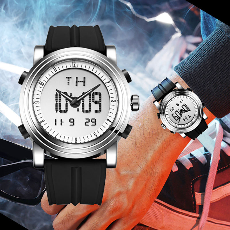 Men's Digital Watch Guy's Chronograph Wrist Watches Male Waterproof Quartz Sports Watches