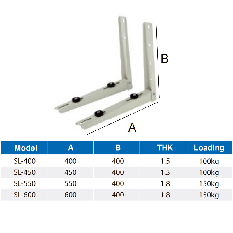 HVAC Foldable Mini Split Wall Mounting Air Conditioner Bracket for Condenser Unit