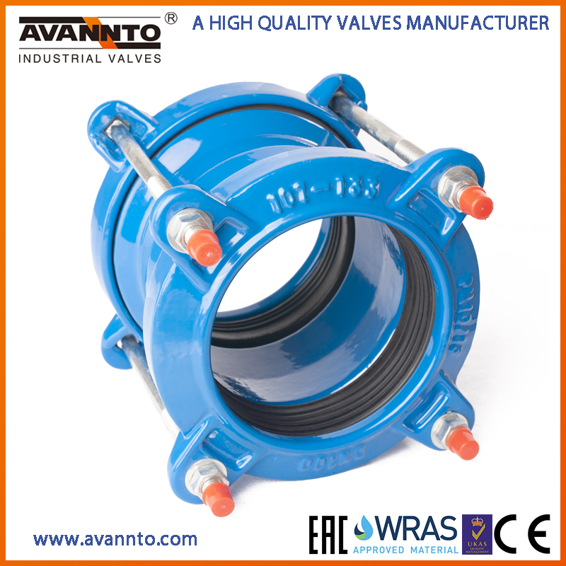 Wide Range Ductile Cast Iron Pipe Fittings Universal Coupling