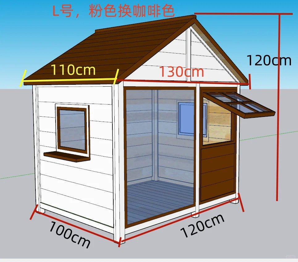 Insulated Outdoor Pet House for Backyard Dog Shelter in All Seasons