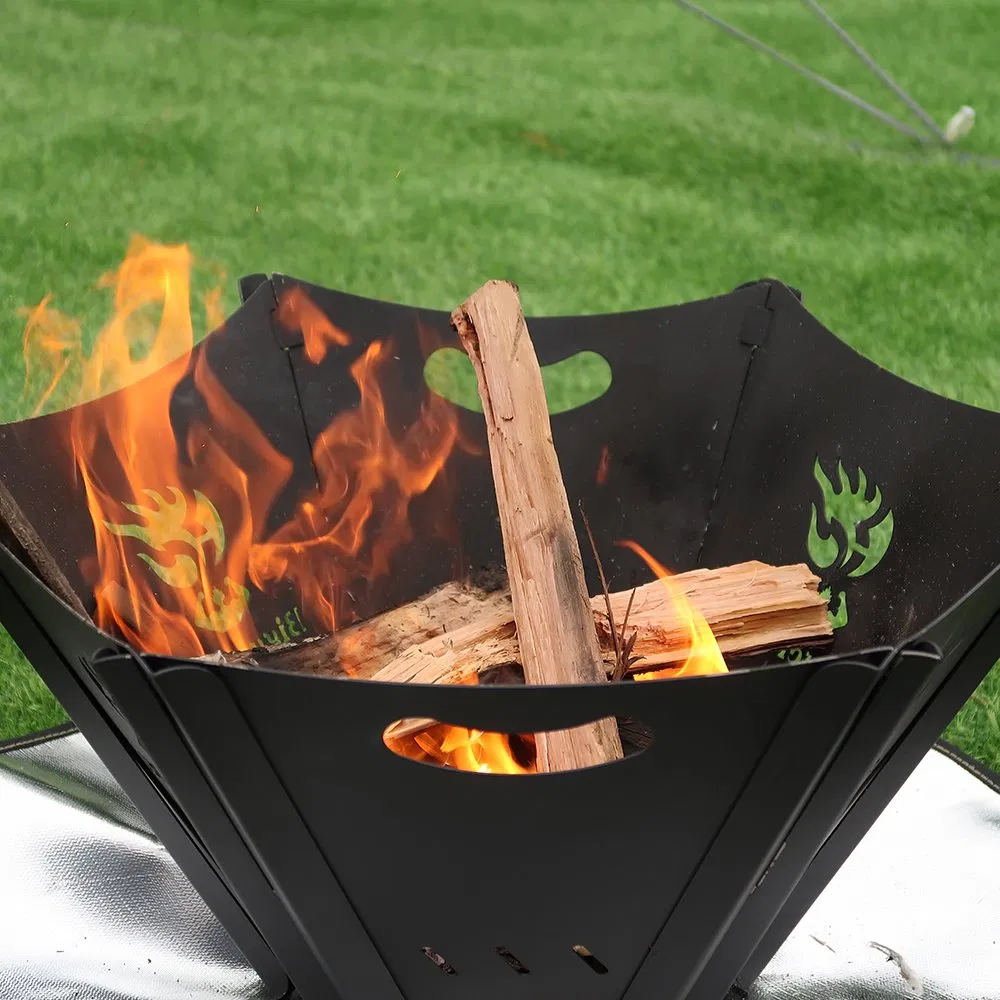 Большой современный переносной камин для улицы