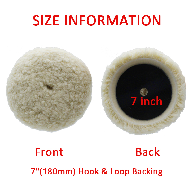 Полировальная подушка из шерсти 180 мм для авто