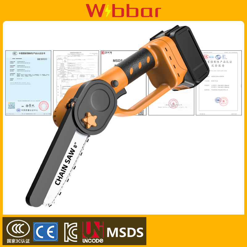 Mini Cordless Chain Saw Lithium Electric Saw Handheld Portable Rechargeable