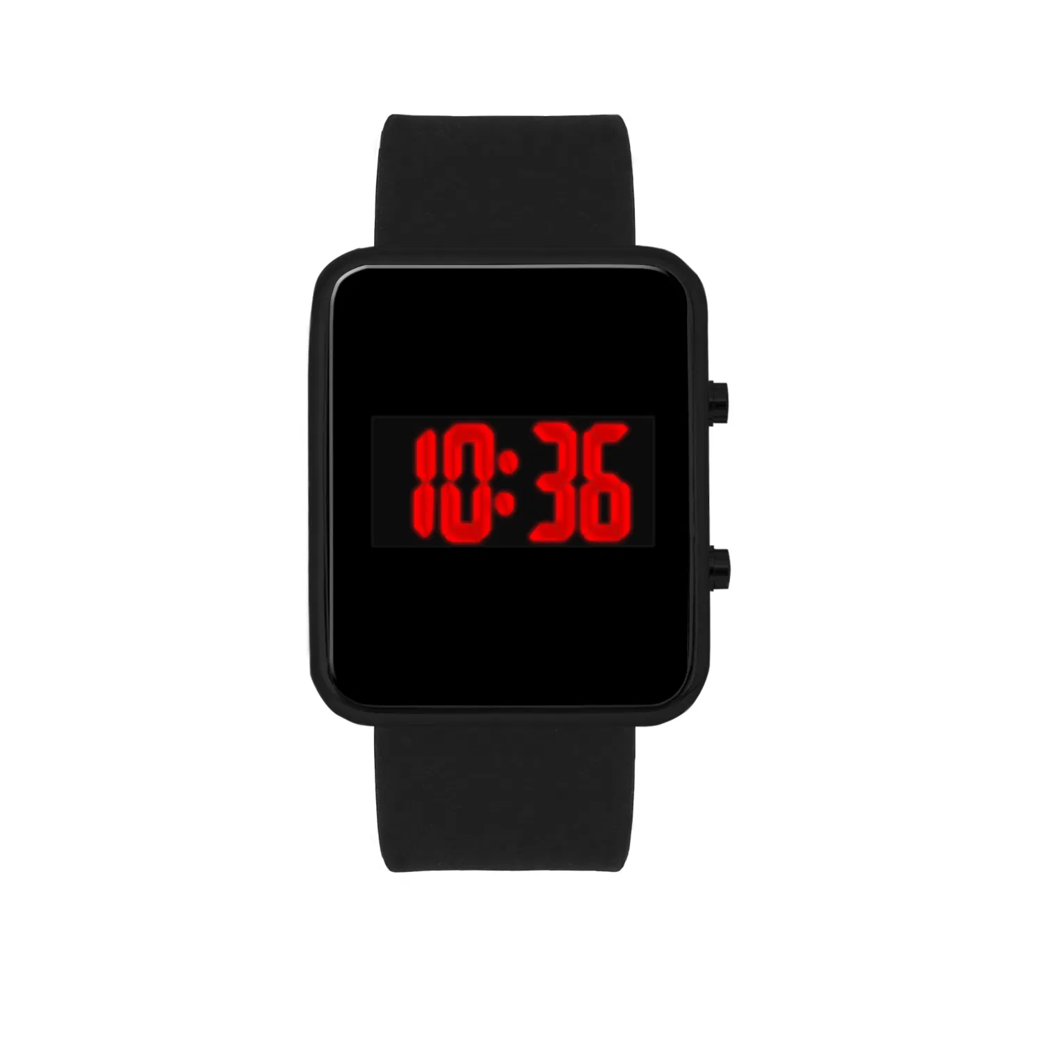 Fashinable Apple Style Silicone Digital Wrist Watch LED for Promotion (JY-SI028)