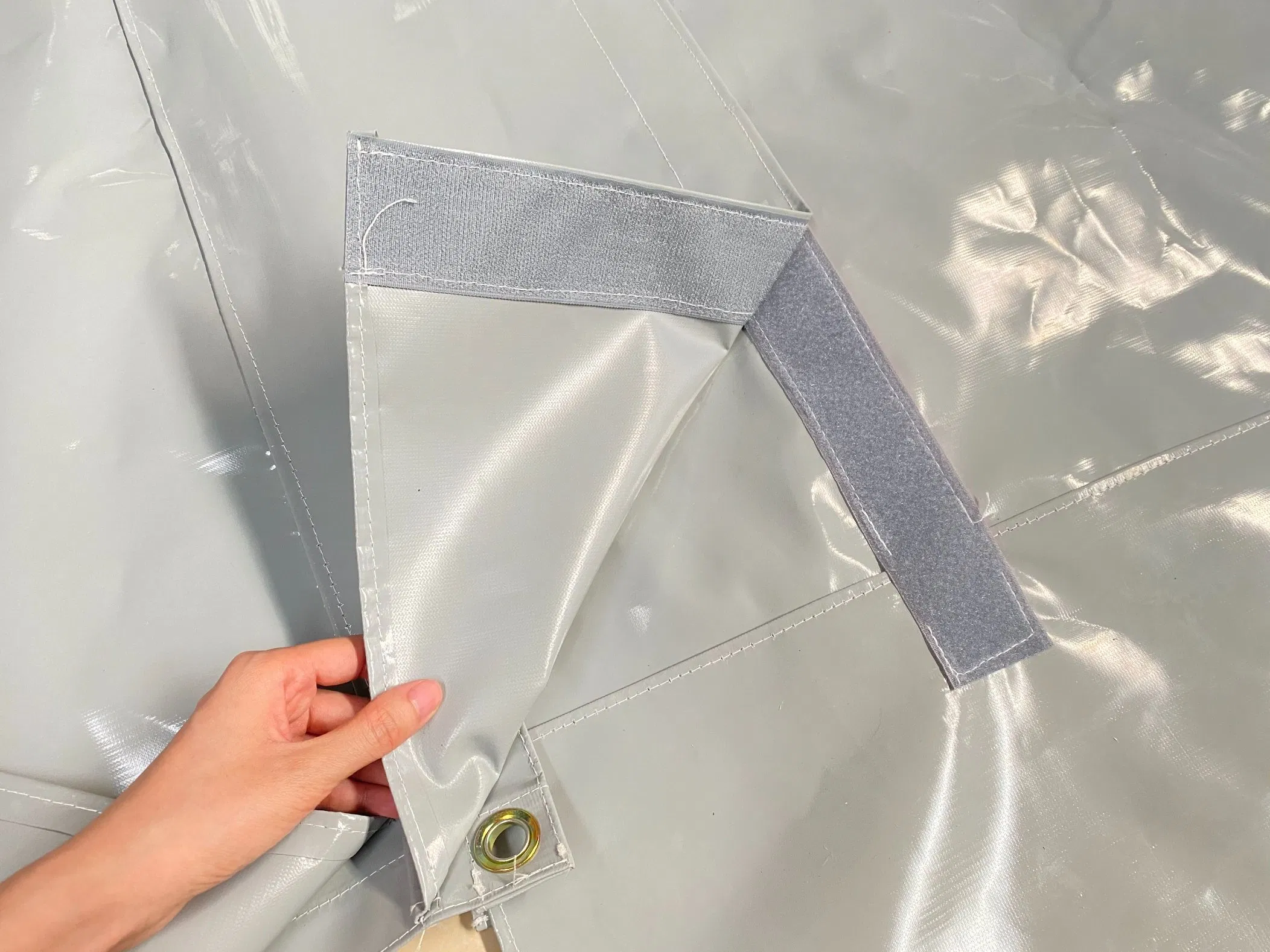 Litong PVC Mesh Coated Tarpaulin Fabric Soundproof Blanket Waterproof Tear Noise Outdoor Collapsible Sound Barrier