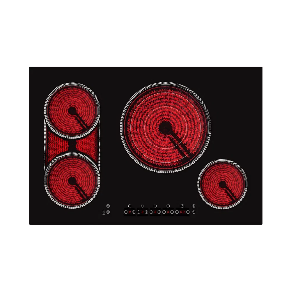 6600W 4 Zone Induction Hob Slider Touch Control Induction Cooker