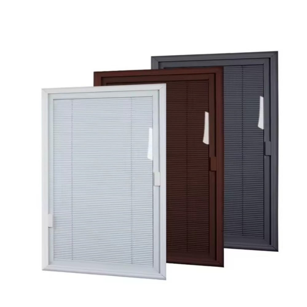 Magnetic Shutter Aluminum Alloy Single Glass Built-in Hollow Shutter Blinds Inside Window Toilet Waterproof Venetian Blinds