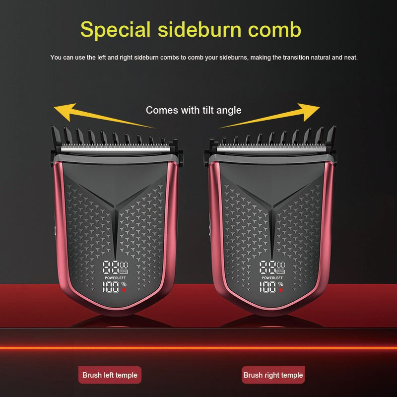 OEM Men's Type-C Charging Low Noise Electric Hair Clipper Dual Speed Adjustment Cordless Self-Service Electric Hair Trimmer