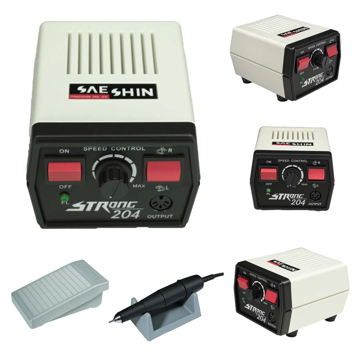 2077 OEM Hand Engraving Jewelry Polishing Machine Strong 204 Nail Drill Machine Portable Plastic Material Brushed Motor