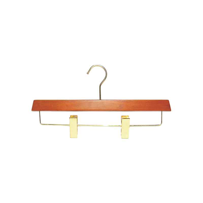 Luxurious Wooden Suit Hanger Set for Upscale Hotels