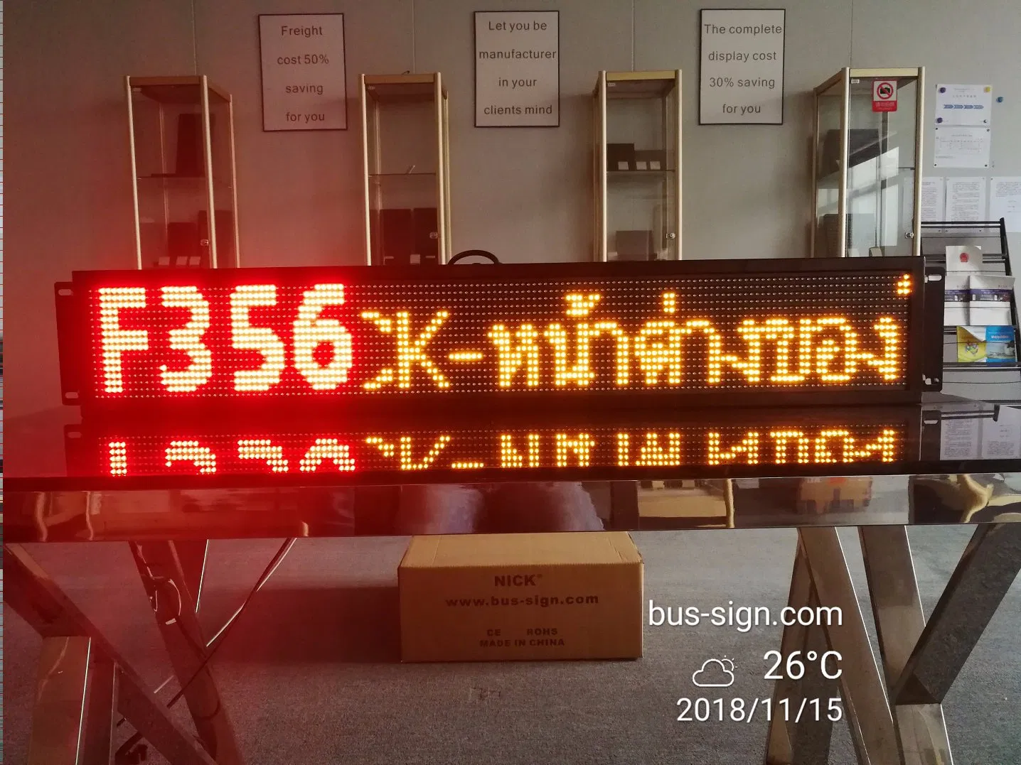 Outdoor LED Bus Destination Board LED Sign for Sale
