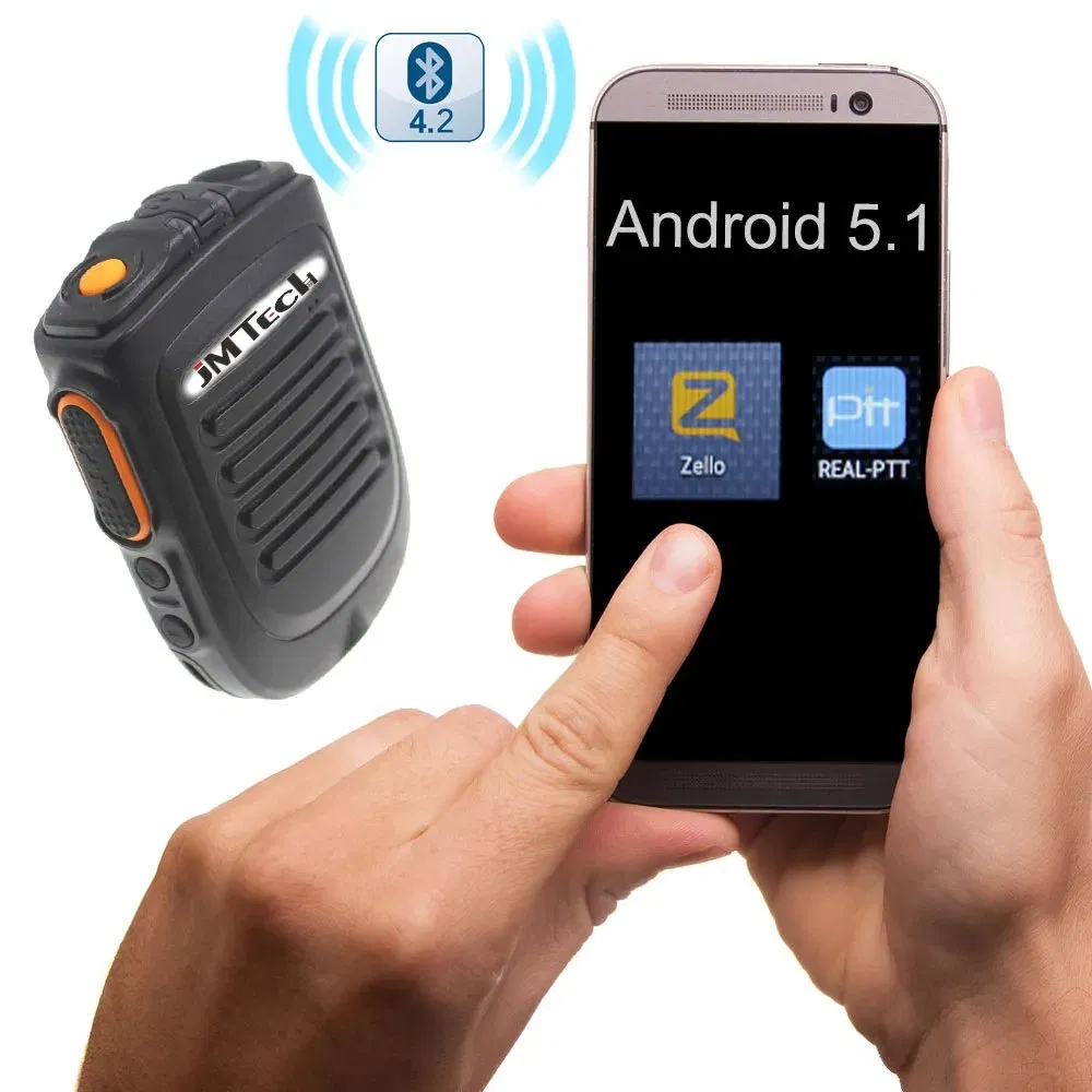 Беспроводная гарнитура Jmtech B01 для рации с PTT и Bluetooth