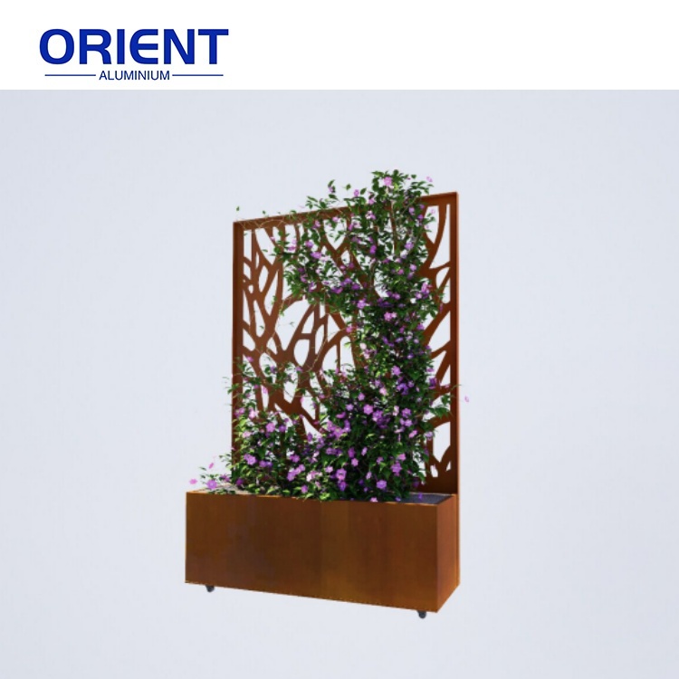 Горшки алюминиевые квадратные большие уличные