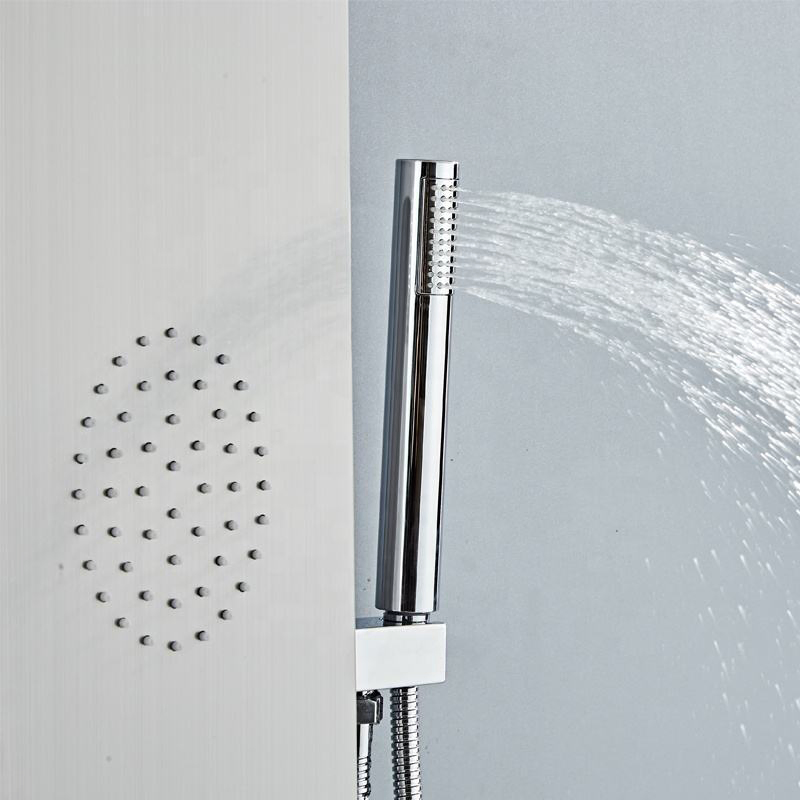 High Quality Bathroom Massage Stainless Steel Thermostatic Rainfall Shower Panel