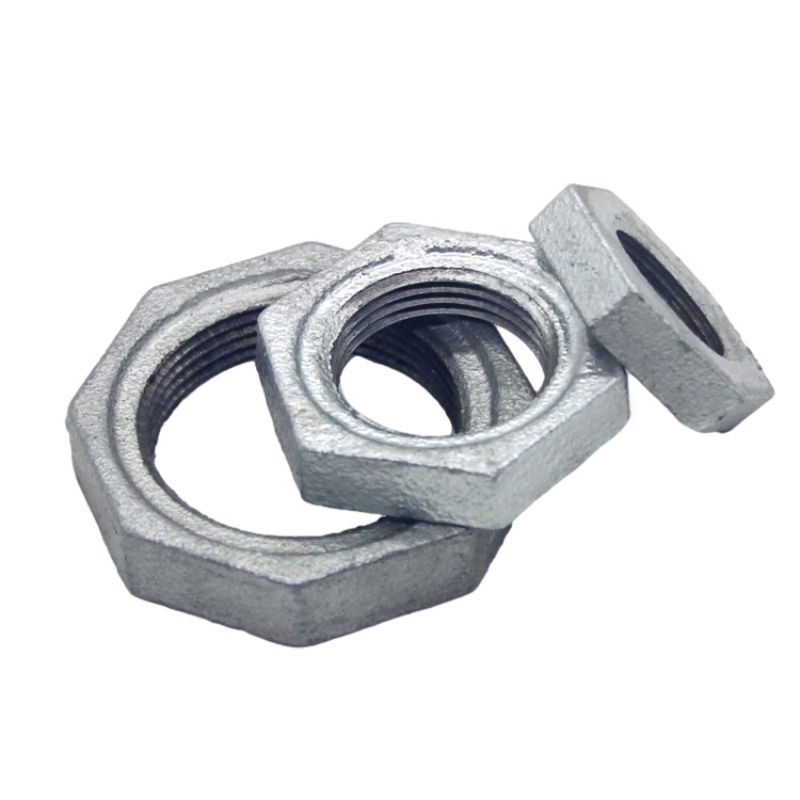 Hot-DIP Galvanized Malleable Iron Pipe Fitting Backnut Connecting with Tubes for Sanitary