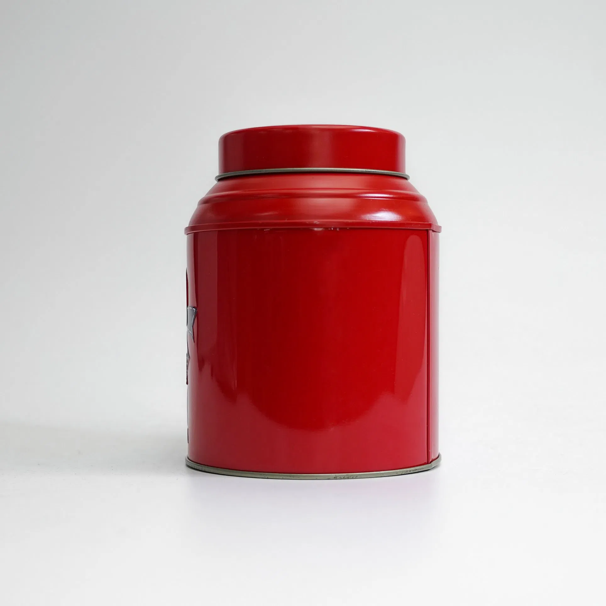 Red Aluminum Tin Canister with Lid, Can Be Used to Store Tea, Coffee Beans, Sealed Food Container
