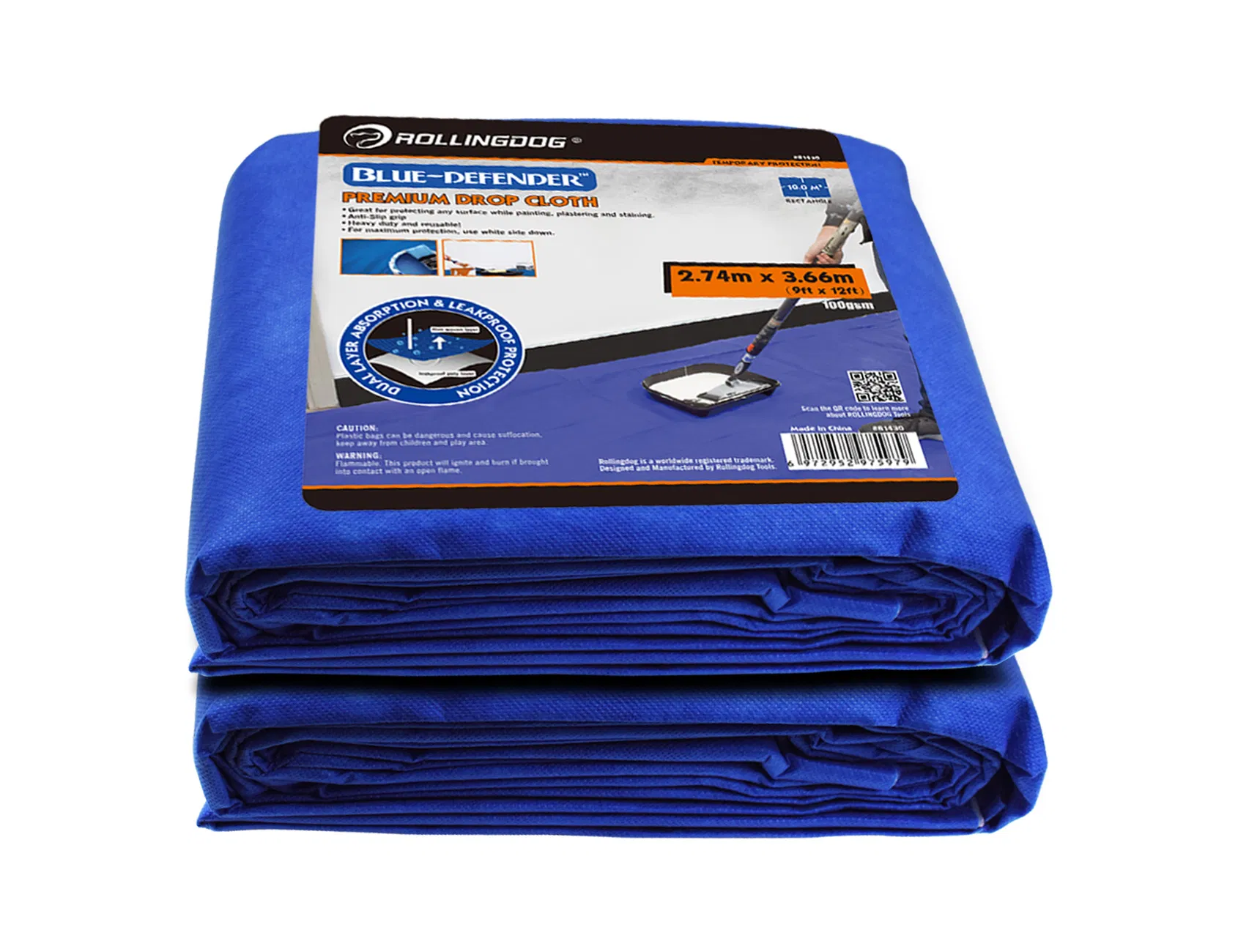 Rollingdog-PRO 81430 Blue Defender Premium Drop Cloth