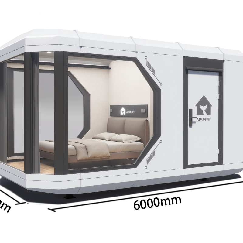 Comfortable Prefab Modular Movable House for Weekend Escapes with Fresh Air Ventilation and Intelligent Systems