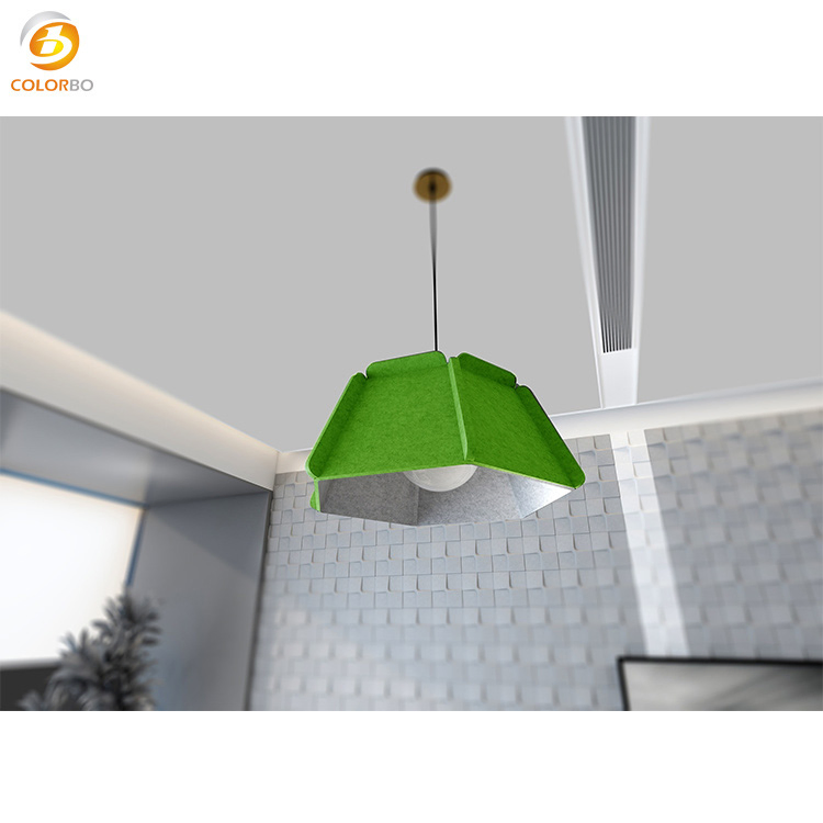 High Quality Eco Protction Sound Absorption Decoration Material Pendant Lamp